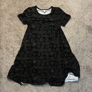 LuLaRoe Black A-line Casual Dress